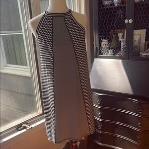 Max Studio Black and White Halter Midi Dress Size large NWOT never worn